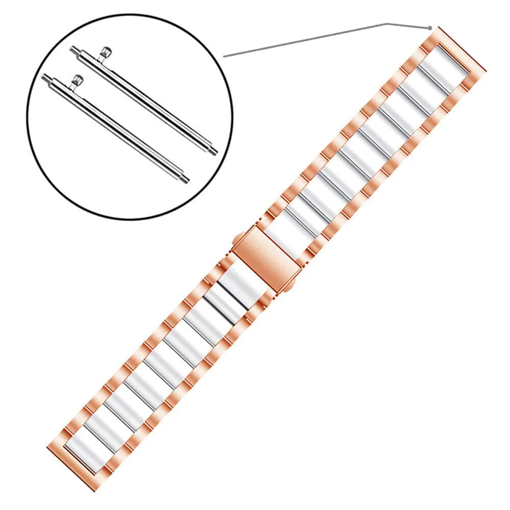 Bracelet acier Amazfit Bip 3 (Pro) (rose or/blanc)