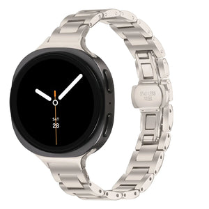Samsung Galaxy Watch 8 - 44mm Slimfit Steel Strap (Starlight)
