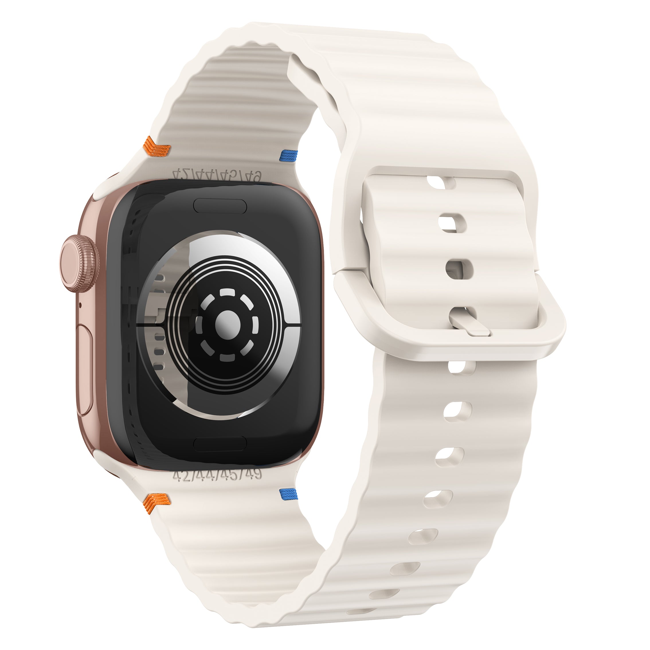 Apple Watch Wave Silicone Strap (Starlight)