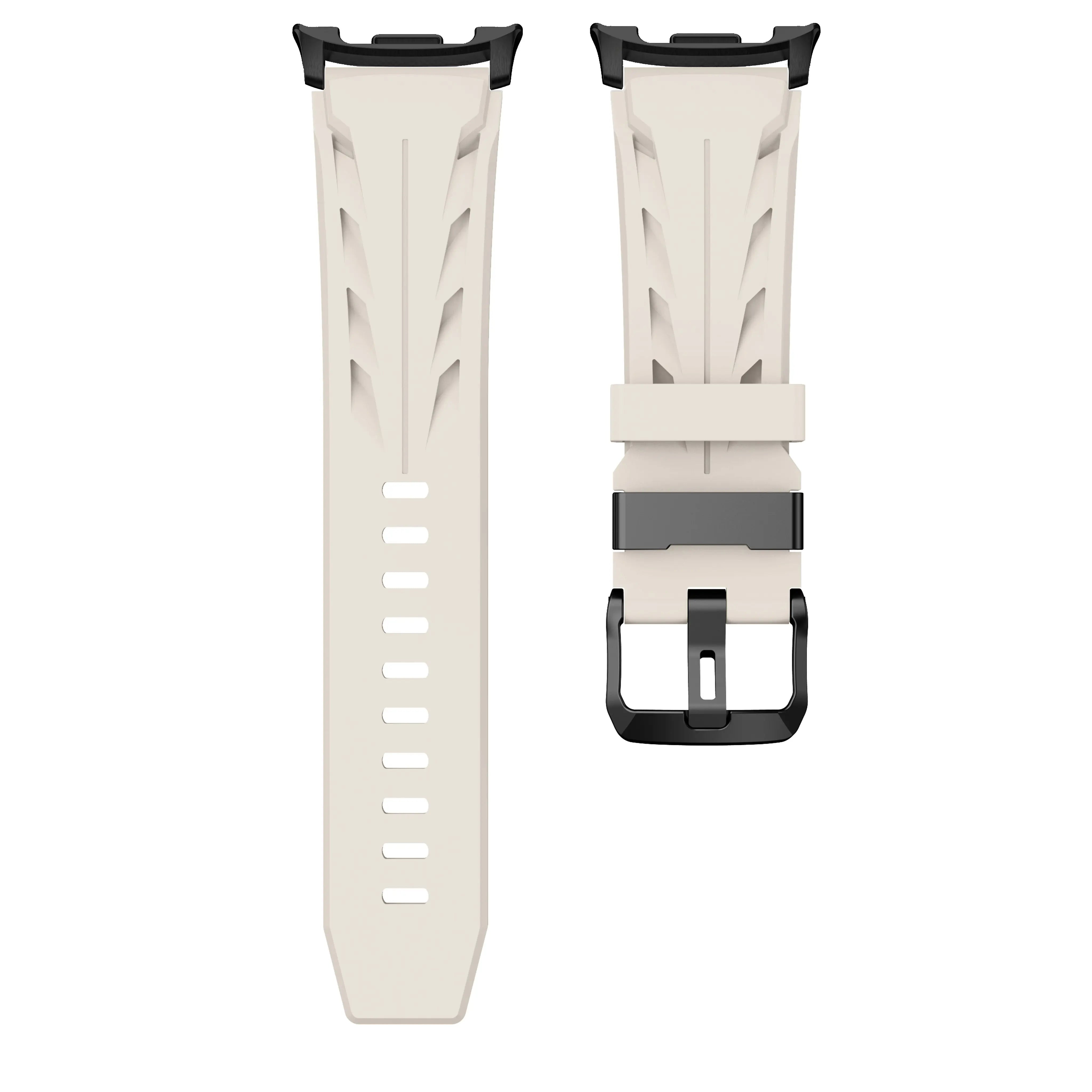 Samsung Galaxy Watch 9 - 44mm Race Silicone Strap (Starlight)