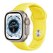 Bracelet silicone Apple Watch Ultra (jaune)
