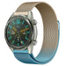 Bracelet Milanais Huawei Watch GT 2 (bleu/or)
