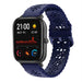Bracelet silicone avec motif Xiaomi Amazfit GTS (bleu foncé)