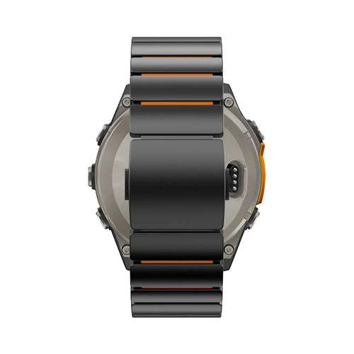 Bandz Garmin Fenix E Titanium Strap 'Hybrid' (Black/Orange)