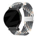 Bandz Bracelet nylon tressé Samsung Galaxy Watch FE (noir melange)