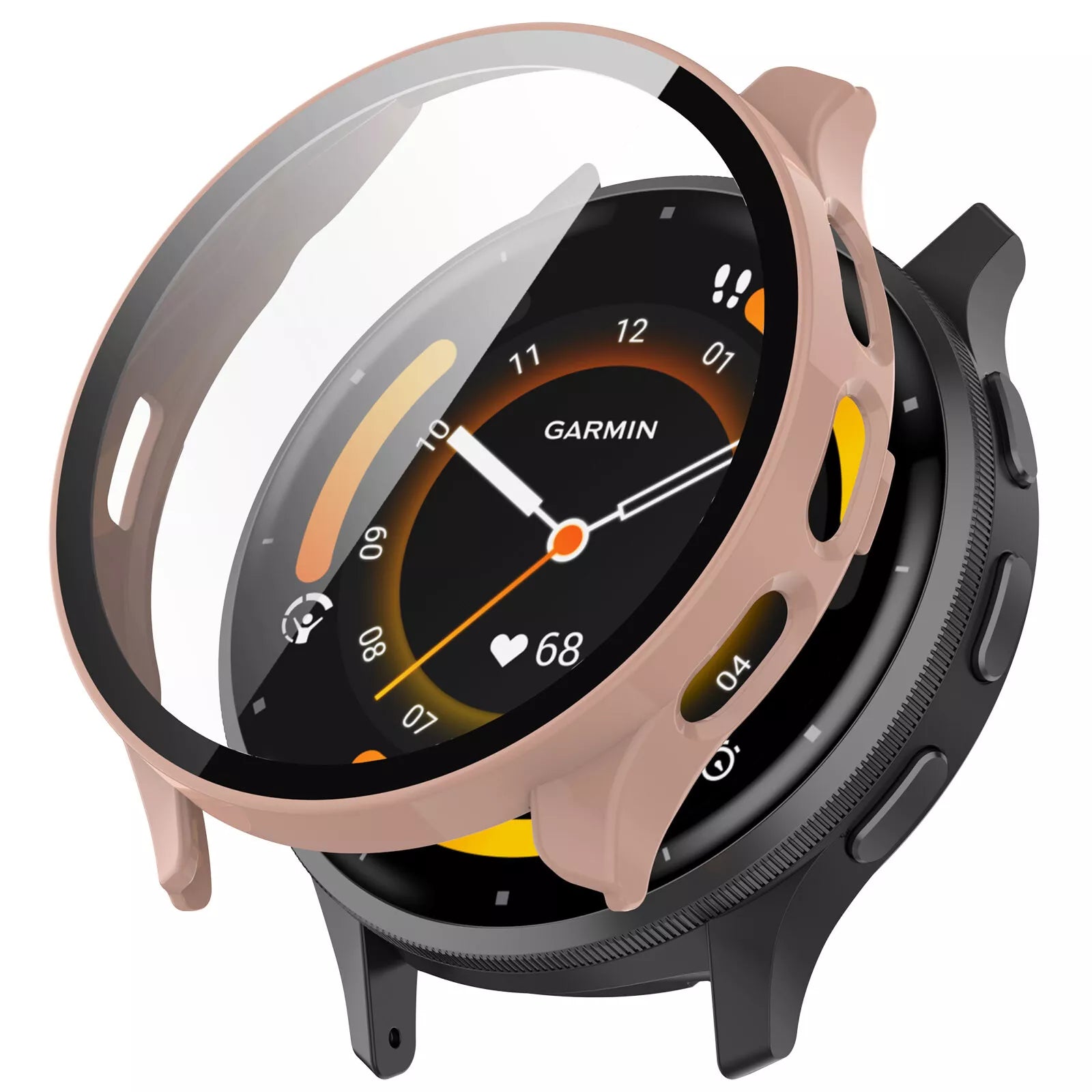 Coque rigide avec verre Garmin Venu 3s (rose)