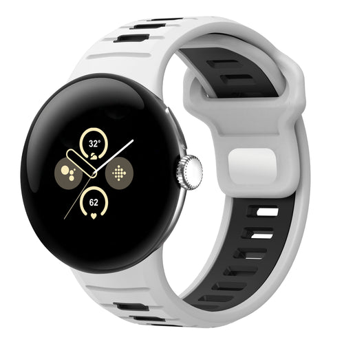 Google Pixel Watch 5 - 45mm Sport Duo Strap (White/Black)