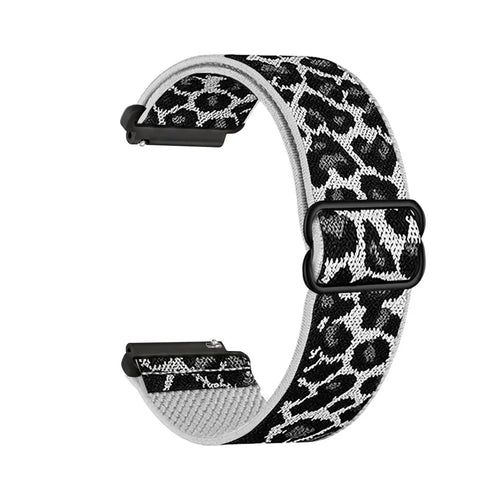 Bracelet élastique Huawei Watch 5 - 42mm (léopard blanc)