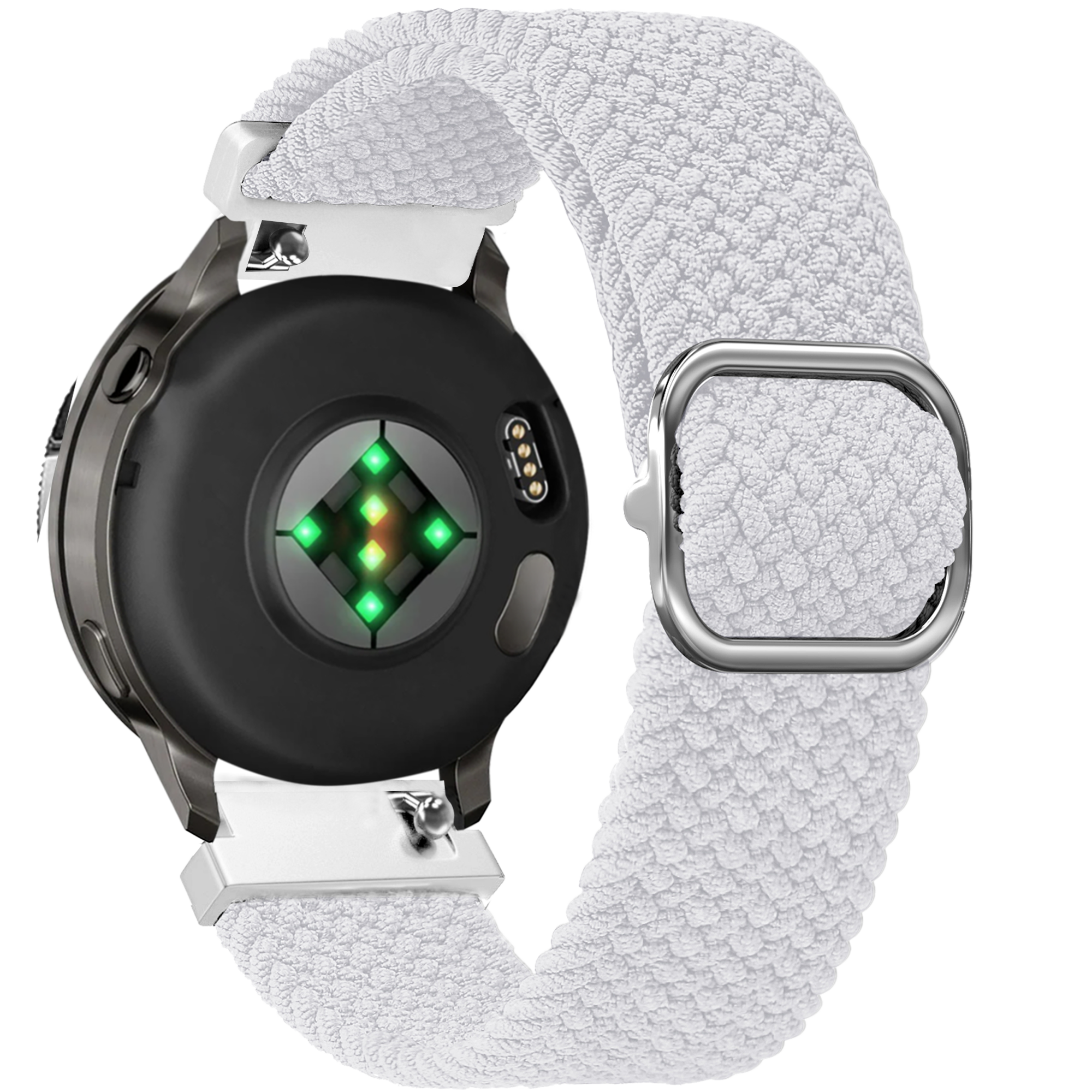 Bandz Garmin Forerunner 265s Adjustable Braided Strap (White)