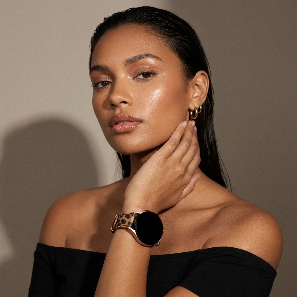 xoxo Wildhearts Bracelet cuir Garmin Vivomove HR (léopard)