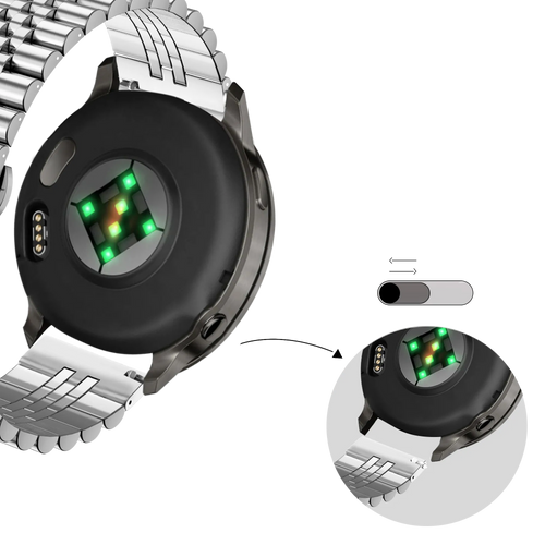 Bandz Bracelet acier 'Jubilee' Garmin Venu SQ 2 (argent)