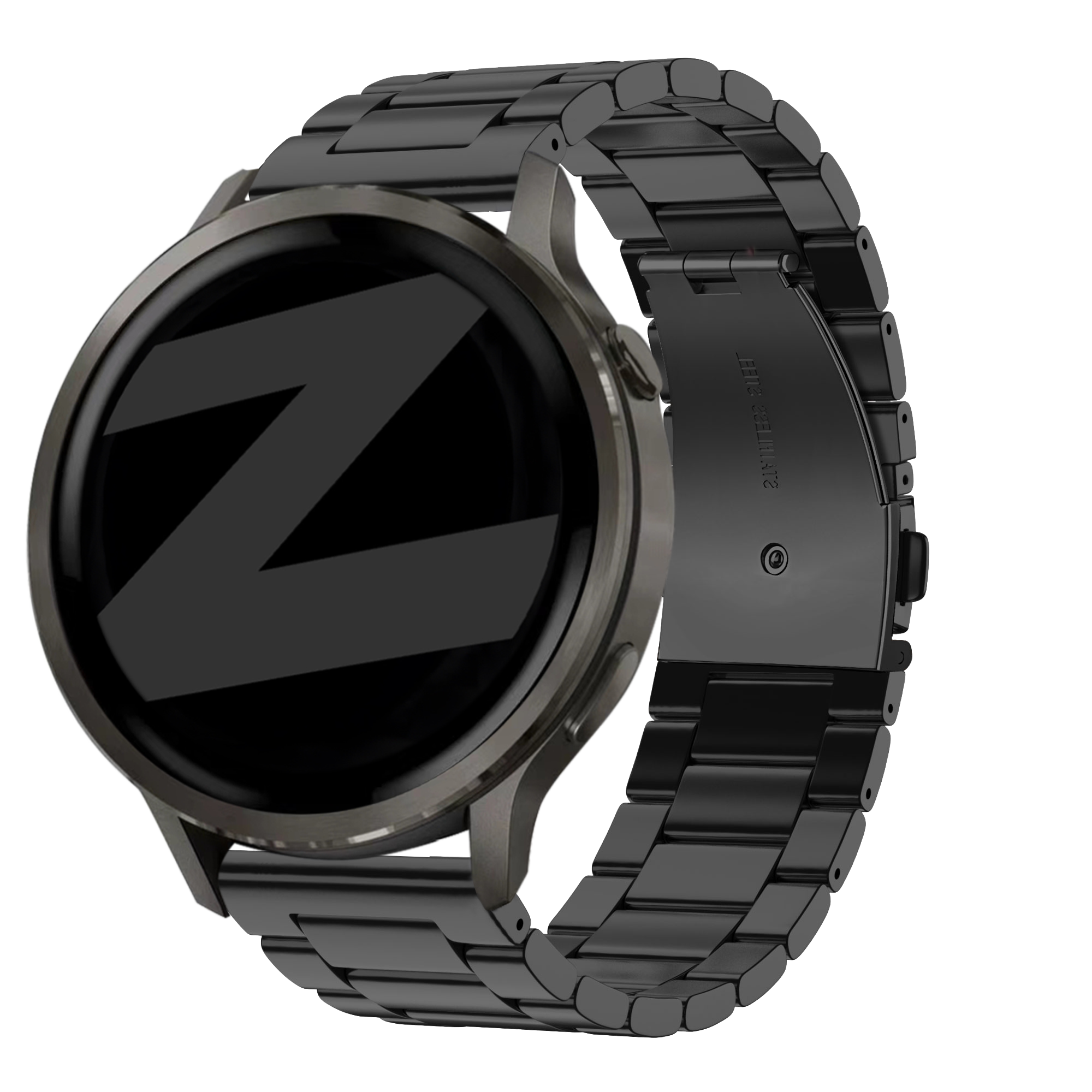 Bandz Bracelet acier 'Classic' Garmin Forerunner 265s (noir)